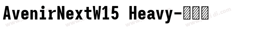 AvenirNextW15 Heavy字体转换